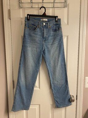 High-Rise Straight Jeans